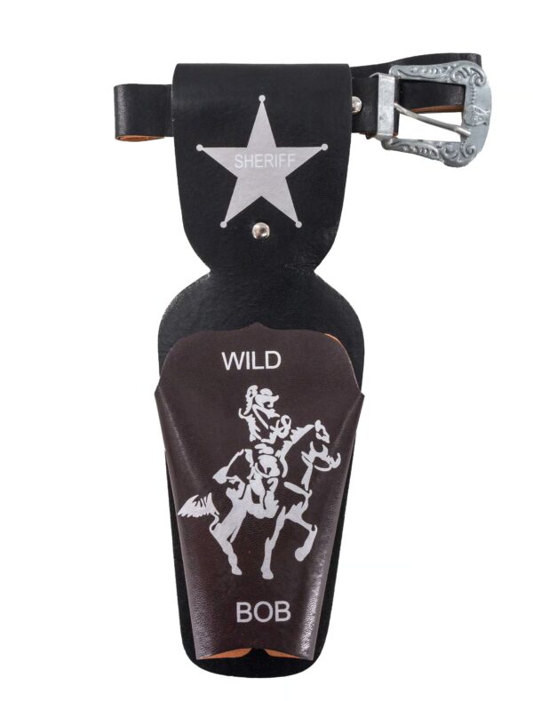 Kostümzubehör Coltgürtel Wild Bob 1 Holster braun/schwarz 90 cm