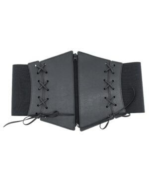 Kostümzubehör Corsage Reißverschluss Zipper schwarz 2XS/XS