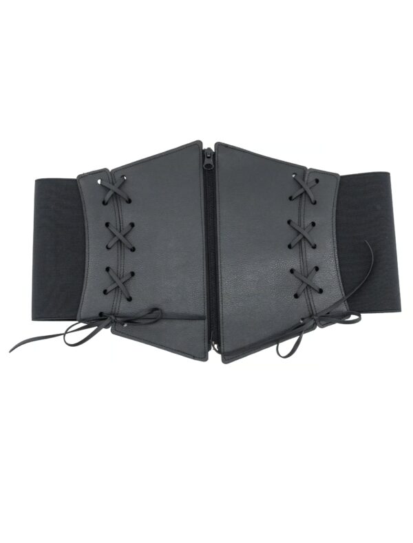 Kostümzubehör Corsage Reißverschluss Zipper schwarz 2XS/XS