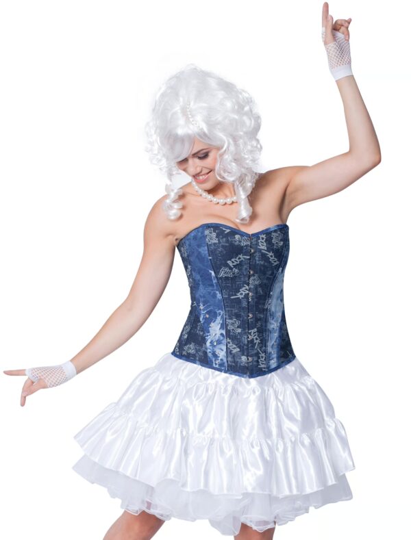 Kostümzubehör Corsage blue Denim S Farbe: