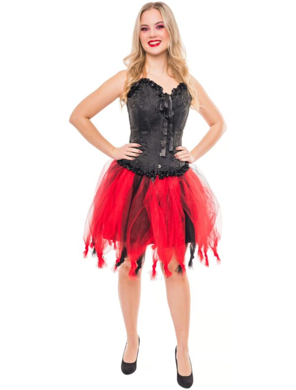 Kostümzubehör Corsage mit Schnüren Damen schwarz S