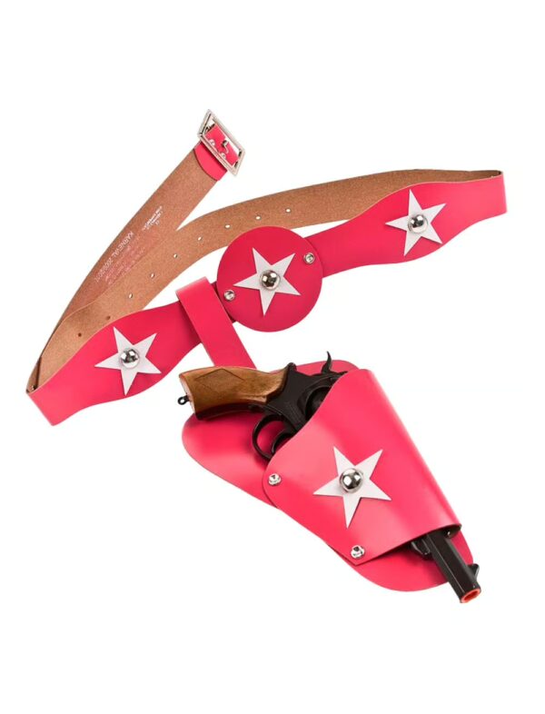 Kostümzubehör Cowboygürtel Kinder 1 Tasche pink