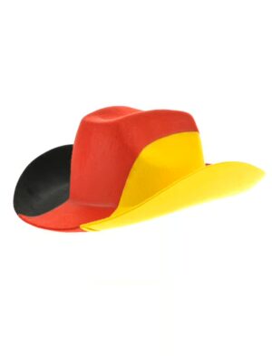 Kostümzubehör Cowboyhut Deutschland Farbe: schwarz/rot/gold