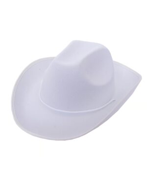 Kostümzubehör Cowboyhut Filz weiß 59