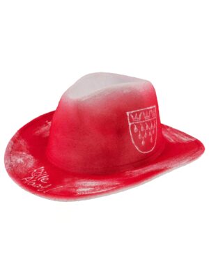 Kostümzubehör Cowboyhut Kölle Alaaf rot/weiß one size
