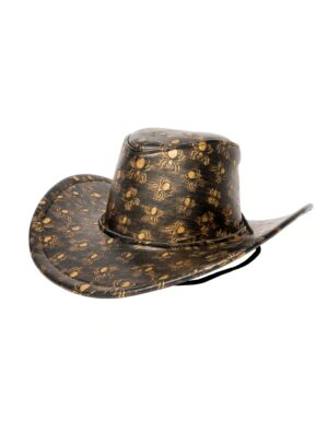Kostümzubehör Cowboyhut Spinnen braun