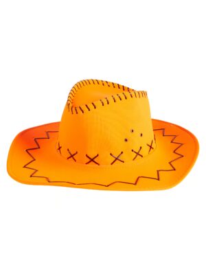 Kostümzubehör Cowboyhut neonorange