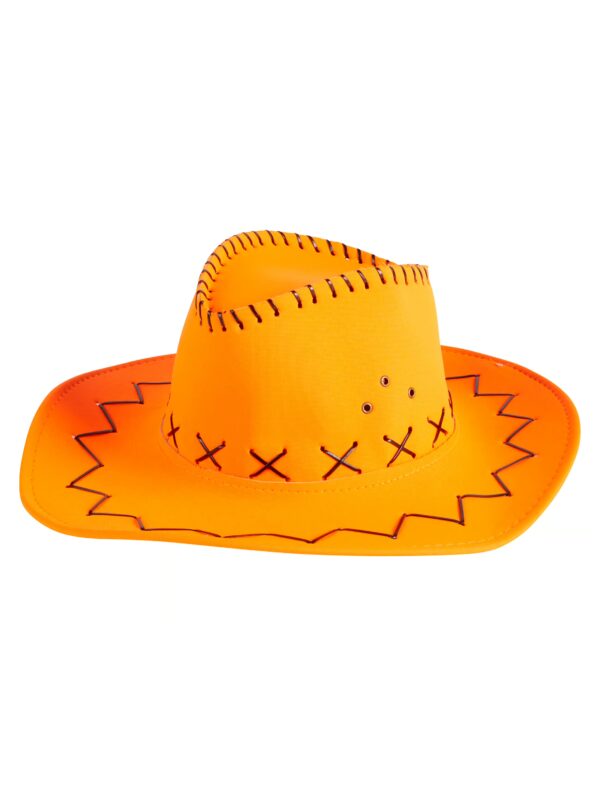 Kostümzubehör Cowboyhut neonorange