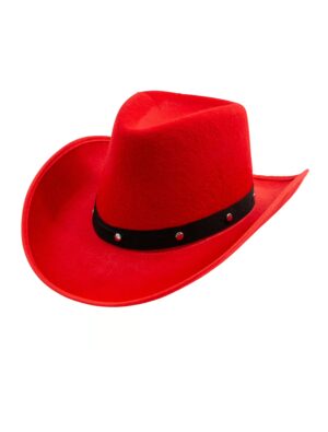 Kostümzubehör Cowboyhut rot 59