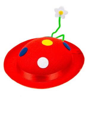 Kostümzubehör Dachauer mit Blume rot 55