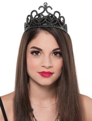 Kostümzubehör Diadem Fantasy schwarz