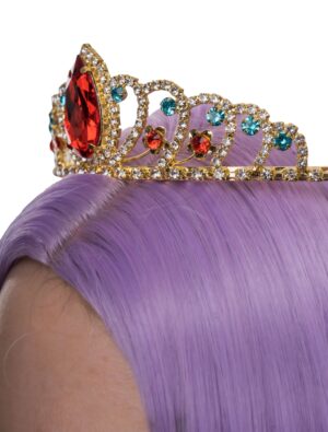 Kostümzubehör Diadem Valentina mit Kristall Damen bunt Farbe: bunt