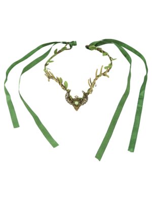 Kostümzubehör Diadem Waldelfe grün