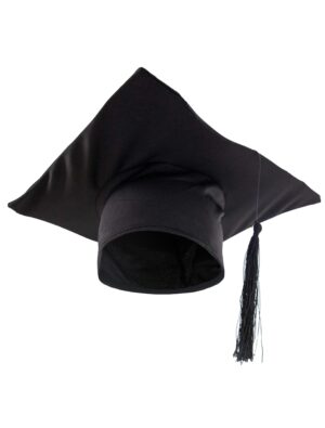 Kostümzubehör Doktorhut Farbe: schwarz