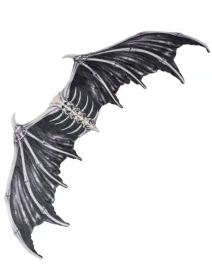 Kostümzubehör Drachenflügel schwarz ca. 95 x 45 cm