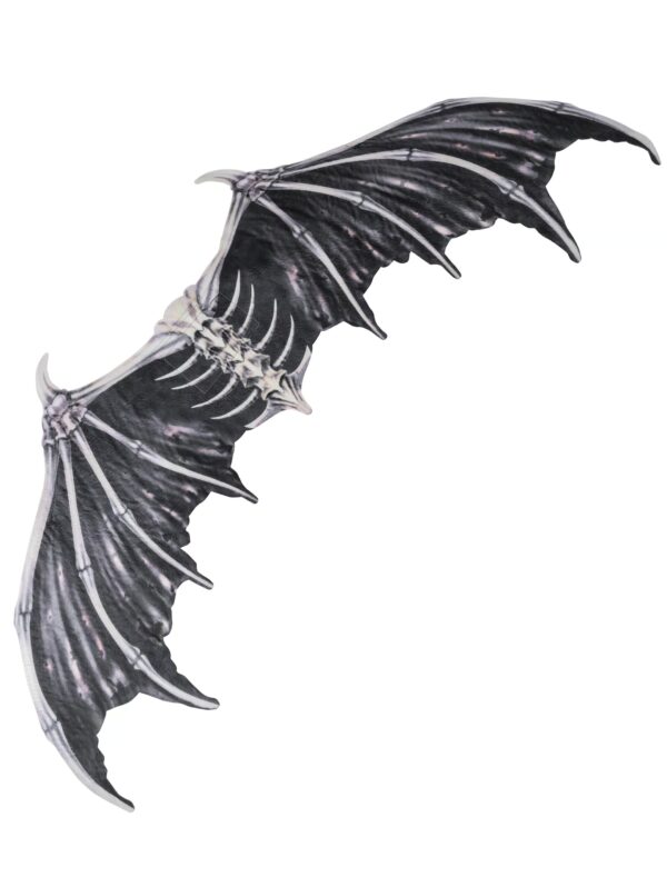 Kostümzubehör Drachenflügel schwarz ca. 95 x 45 cm