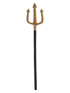 Kostümzubehör Dreizack schwarz/gold 110cm