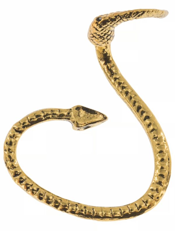 Kostümzubehör Earcuff Schlange gold