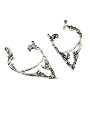 Kostümzubehör Earcuffs Spirit mit Stecker silber