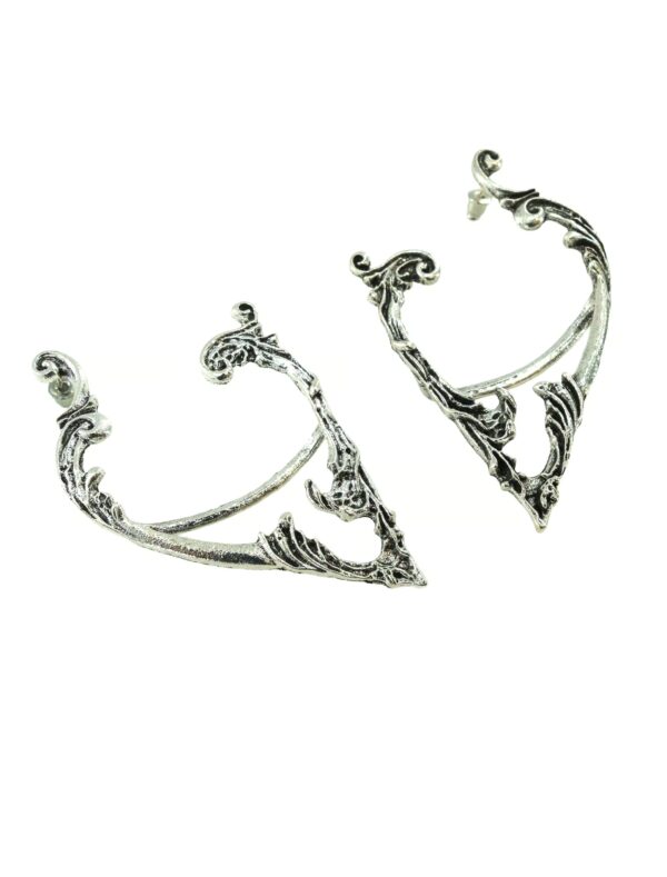 Kostümzubehör Earcuffs Spirit mit Stecker silber