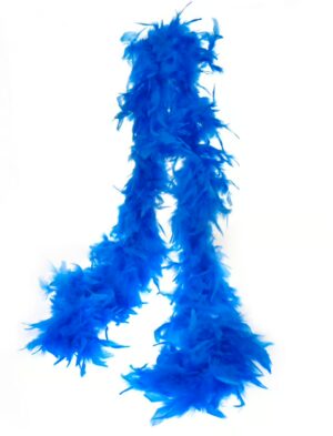Kostümzubehör Federboa 60g 180cm blau