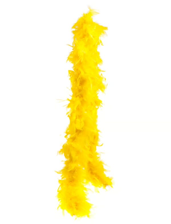 Kostümzubehör Federboa 60g 180cm gelb