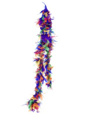 Kostümzubehör Federboa 60g 180cm mehrfarbig