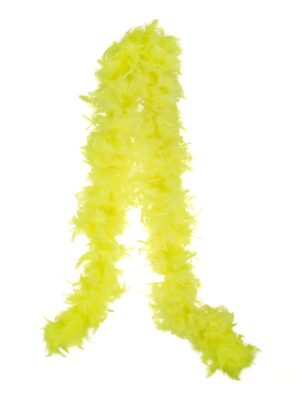 Kostümzubehör Federboa 60g 180cm neongelb
