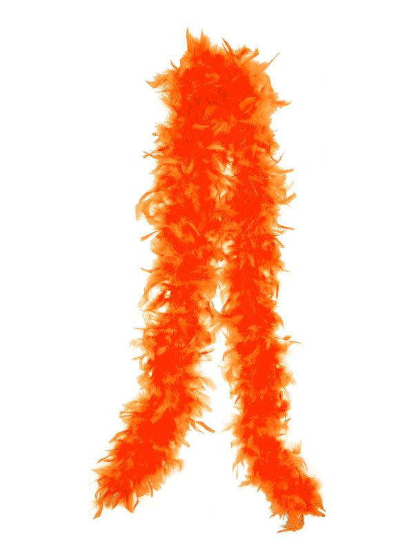 Kostümzubehör Federboa 60g 180cm neonorange