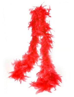 Kostümzubehör Federboa 60g 180cm rot