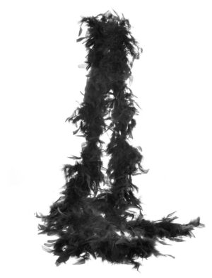 Kostümzubehör Federboa 60g 180cm schwarz