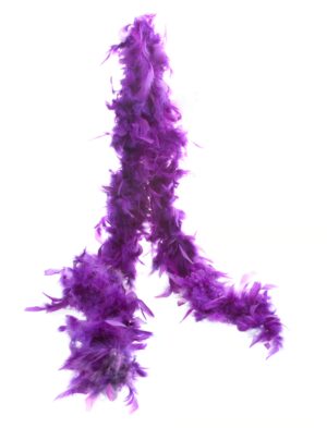 Kostümzubehör Federboa 60g 180cm violett
