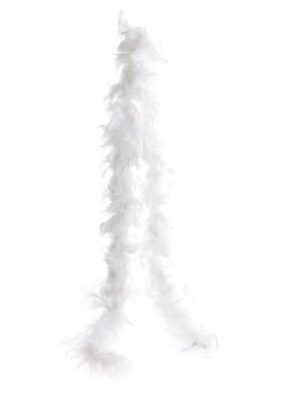 Kostümzubehör Federboa 60g 180cm weiß