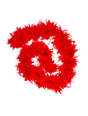 Kostümzubehör Federboa de luxe 115g 180cm rot