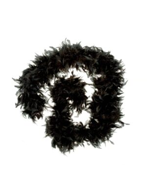 Kostümzubehör Federboa de luxe 115g 180cm schwarz