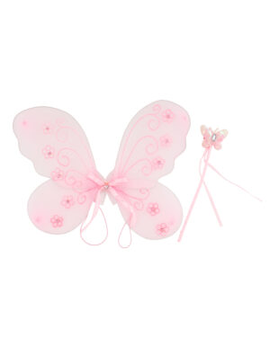 Kostümzubehör Feen-Set 2-tlg. Kinder rosa
