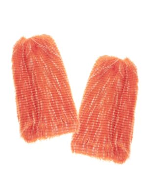 Kostümzubehör Fellstulpen neonorange one size