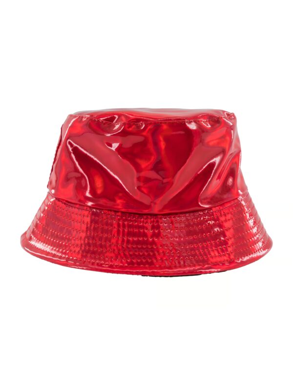 Kostümzubehör Fischerhut Holo rot one size