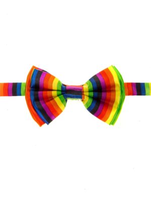 Kostümzubehör Fliege Regenbogen Farbe: mehrfarbig