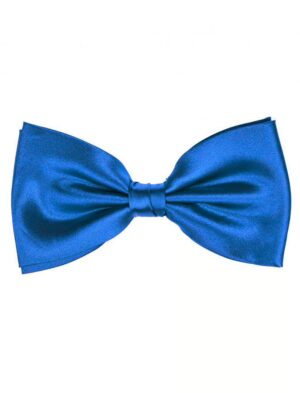 Kostümzubehör Fliege Satin blau