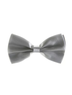 Kostümzubehör Fliege Satin silber