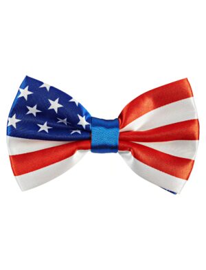 Kostümzubehör Fliege USA Farbe: rot/weiß/blau
