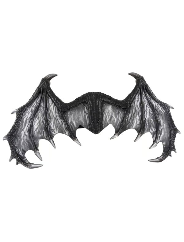 Kostümzubehör Flügel Fledermaus 63cm schwarz/silber