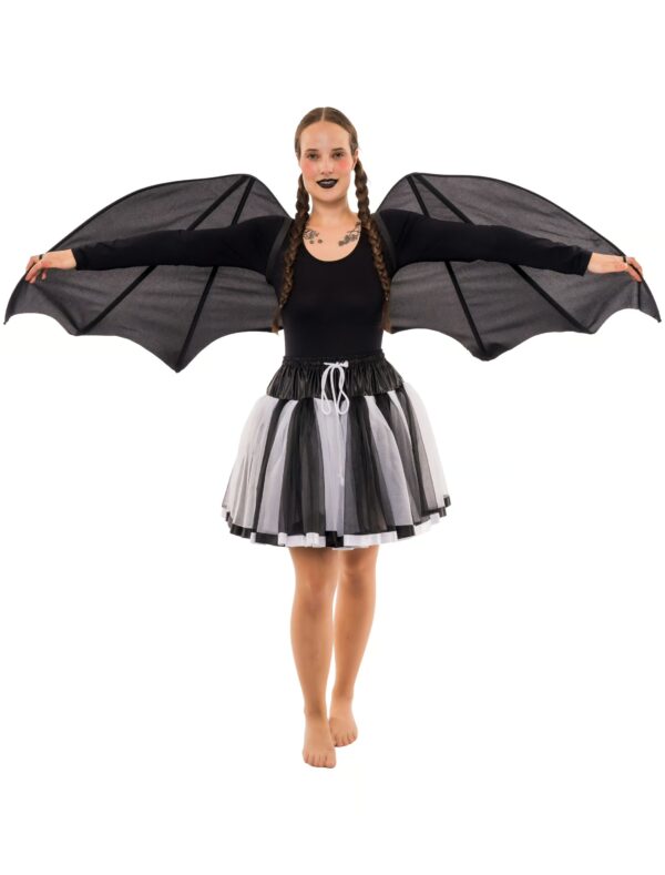 Kostümzubehör Flügel Fledermaus schwarz