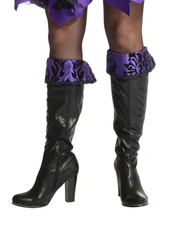 Kostümzubehör Gamaschen Stiefel lila