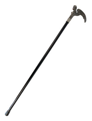 Kostümzubehör Gehstock Engel silber