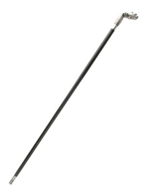 Kostümzubehör Gehstock Leopard silber