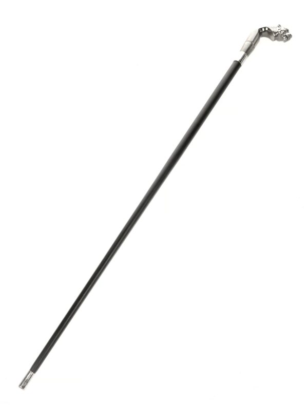 Kostümzubehör Gehstock Leopard silber