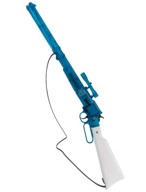 Kostümzubehör Gewehr Utah 12 Schuss türkis/weiß