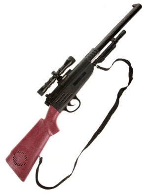 Kostümzubehör Gewehr mit Visier schwarz/braun 67cm